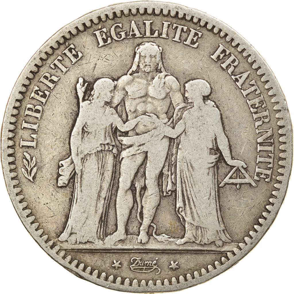 Coin, France, Hercule, 5 Francs, 1848, Paris, VF(30-35), Silver, KM:756.1