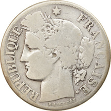 Coin, France, Cérès, 2 Francs, 1871, Paris, VF(20-25), Silver, KM:817.1