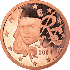 France, 5 Euro Cent, 2004, Paris, Proof, MS(65-70), Copper Plated Steel