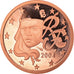 France, 5 Euro Cent, 2004, Paris, Proof, MS(65-70), Copper Plated Steel