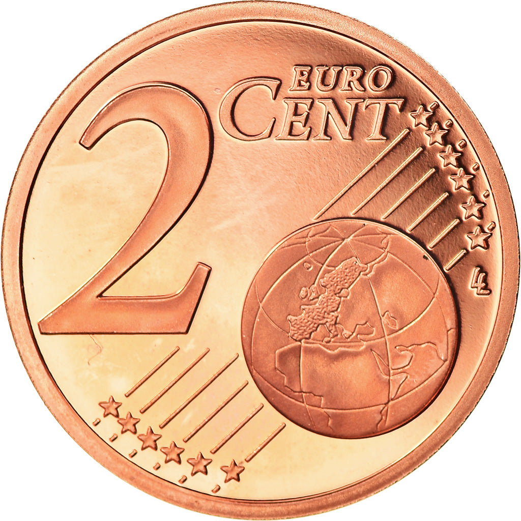 France, 2 Euro Cent, 2005, Paris, Proof, MS(65-70), Copper Plated Steel