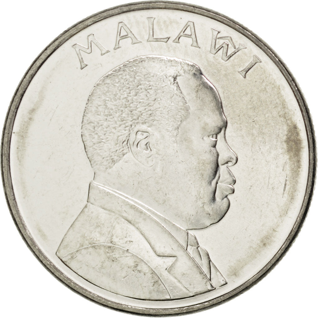 Coin, Malawi, 10 Tambala, 2003, MS(63), Nickel plated steel, KM:27