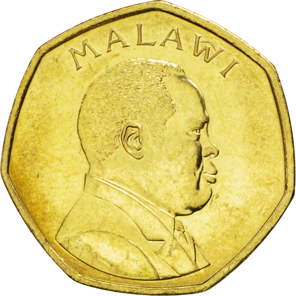 Coin, Malawi, 50 Tambala, 1996, MS(63), Brass plated steel, KM:30