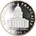 Moeda, França, Panthéon, 100 Francs, 1992, Paris, Proof, MS(65-70), Prata