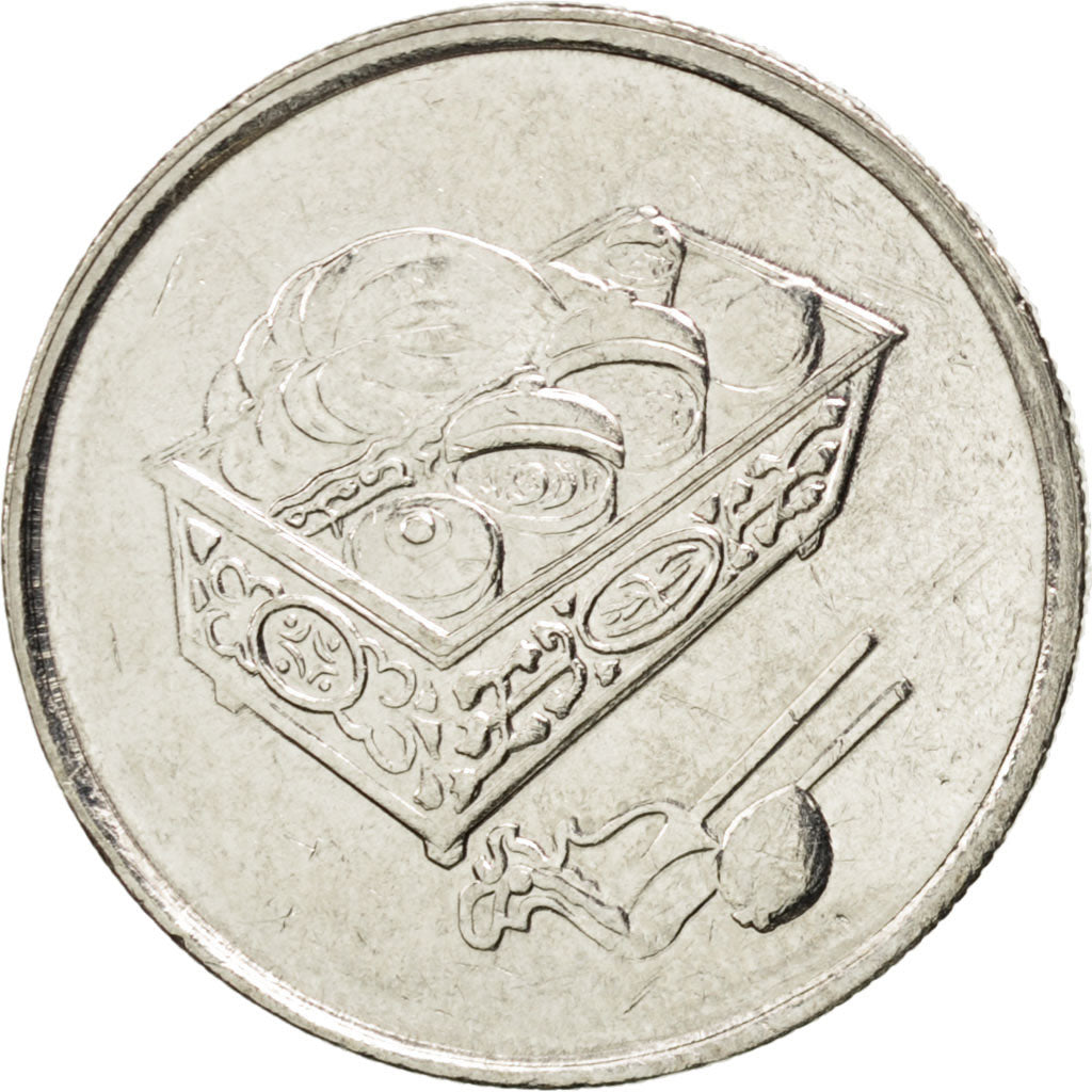 Coin, Malaysia, 20 Sen, 2010, MS(63), Copper-nickel, KM:52