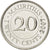 Moneda, Mauricio, 20 Cents, 2007, SC, Níquel chapado en acero, KM:53