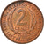 Coin, East Caribbean States, Elizabeth II, 2 Cents, 1965, AU(55-58), Bronze