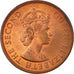 Monnaie, Etats des caraibes orientales, Elizabeth II, 2 Cents, 1965, SUP