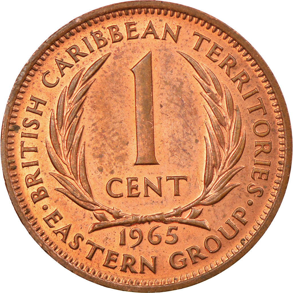Moneta, Państwa Wschodnich Karaibów, Elizabeth II, Cent, 1965, AU(55-58)
