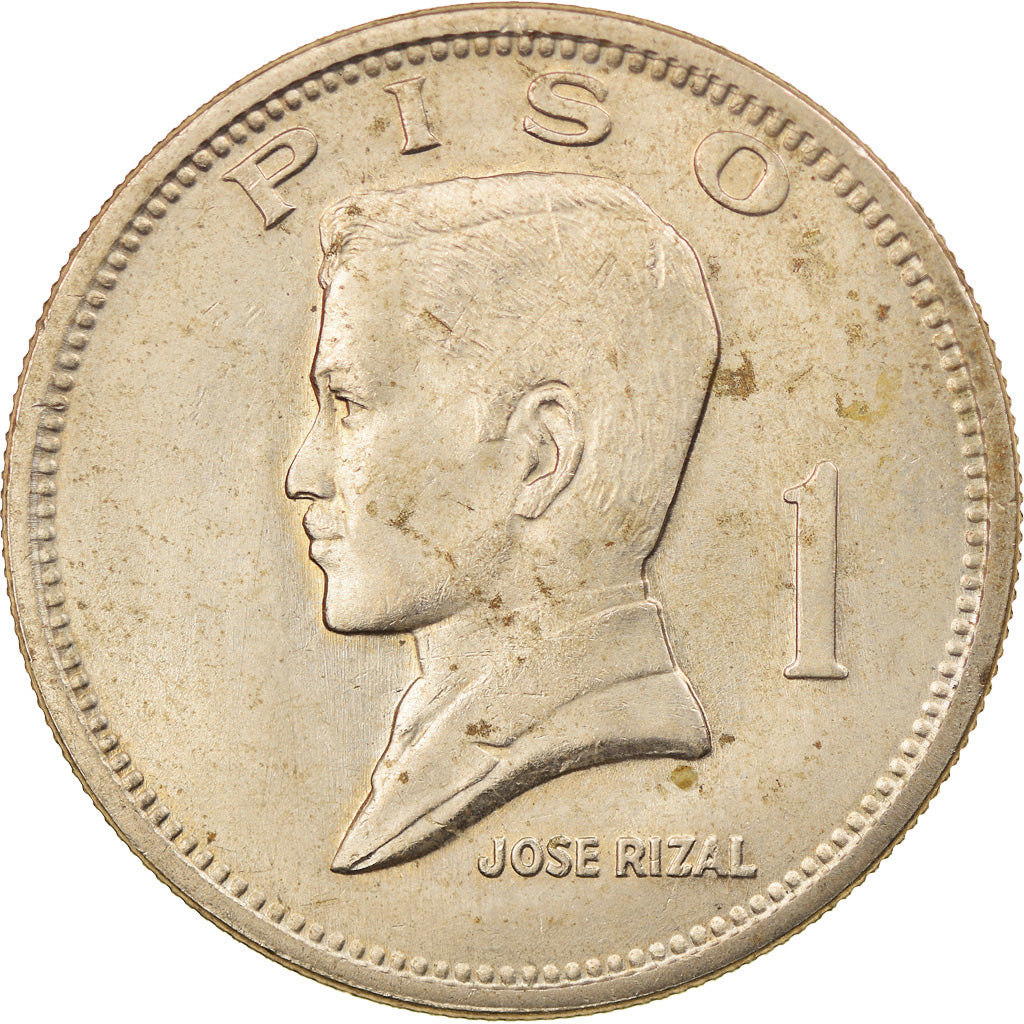 Moneda, Filipinas, Piso, 1974, MBC, Cobre - níquel - cinc, KM:203