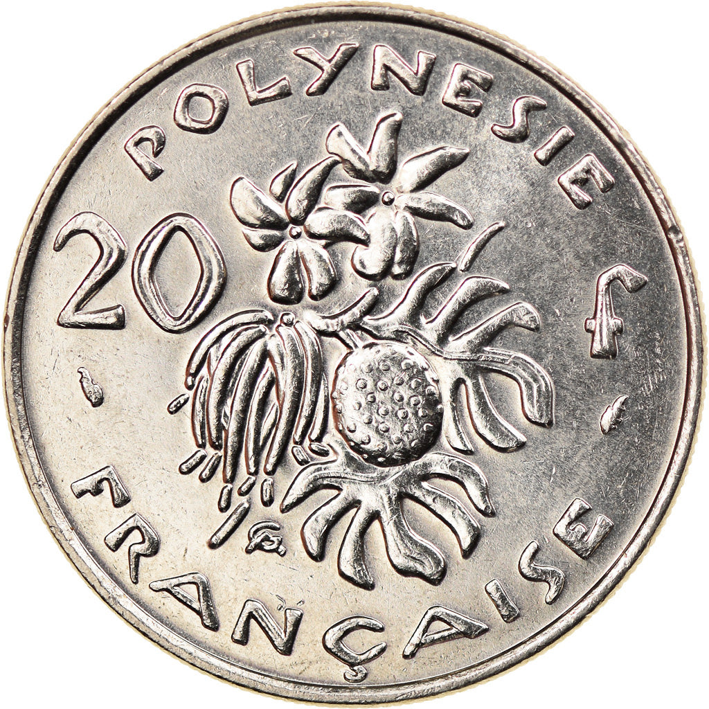 Moneta, Polinesia francese, 20 Francs, 1988, Paris, SPL, Nichel, KM:9