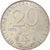 Moneta, NIEMCY - NRD, 20 Mark, 1973, Berlin, EF(40-45), Miedź-Nikiel, KM:47