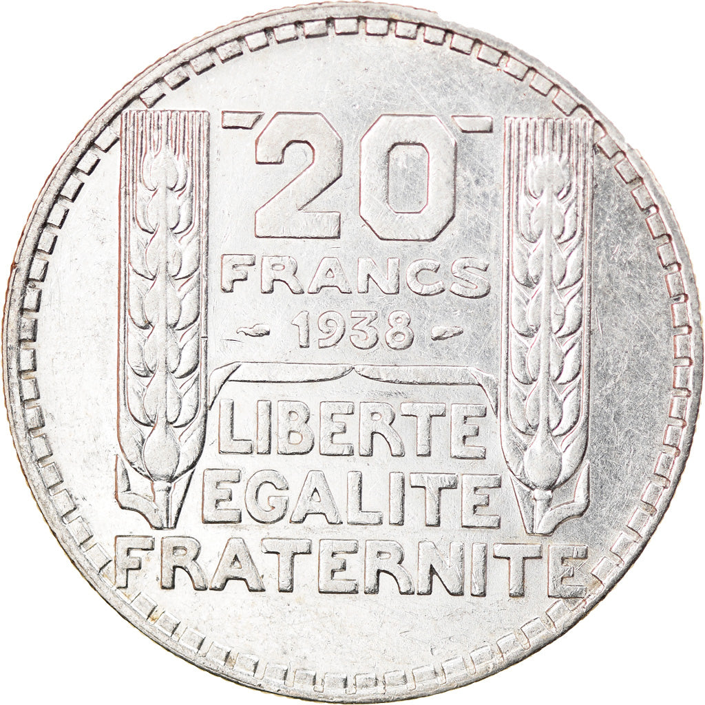 Monnaie, France, Turin, 20 Francs, 1938, Paris, TTB+, Argent, Gadoury:852