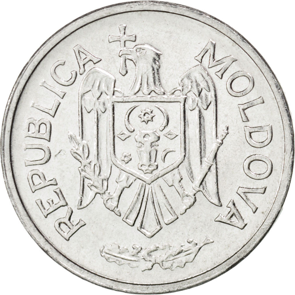 Coin, Moldova, 10 Bani, 2006, MS(63), Aluminum, KM:7