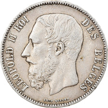 Coin, Belgium, Leopold II, 5 Francs, 5 Frank, 1868, VF(30-35), Silver, KM:24
