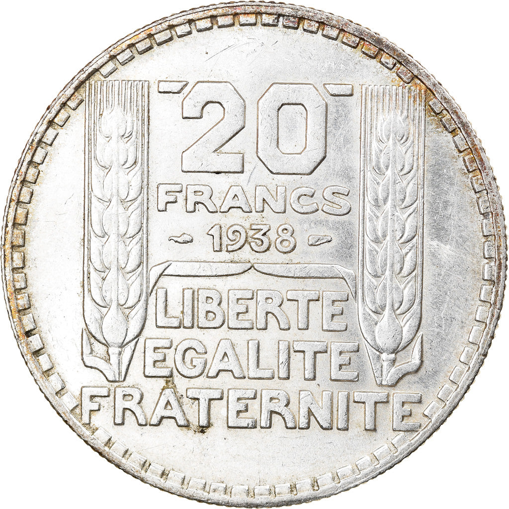 Monnaie, France, Turin, 20 Francs, 1938, Paris, TTB+, Argent, Gadoury:852