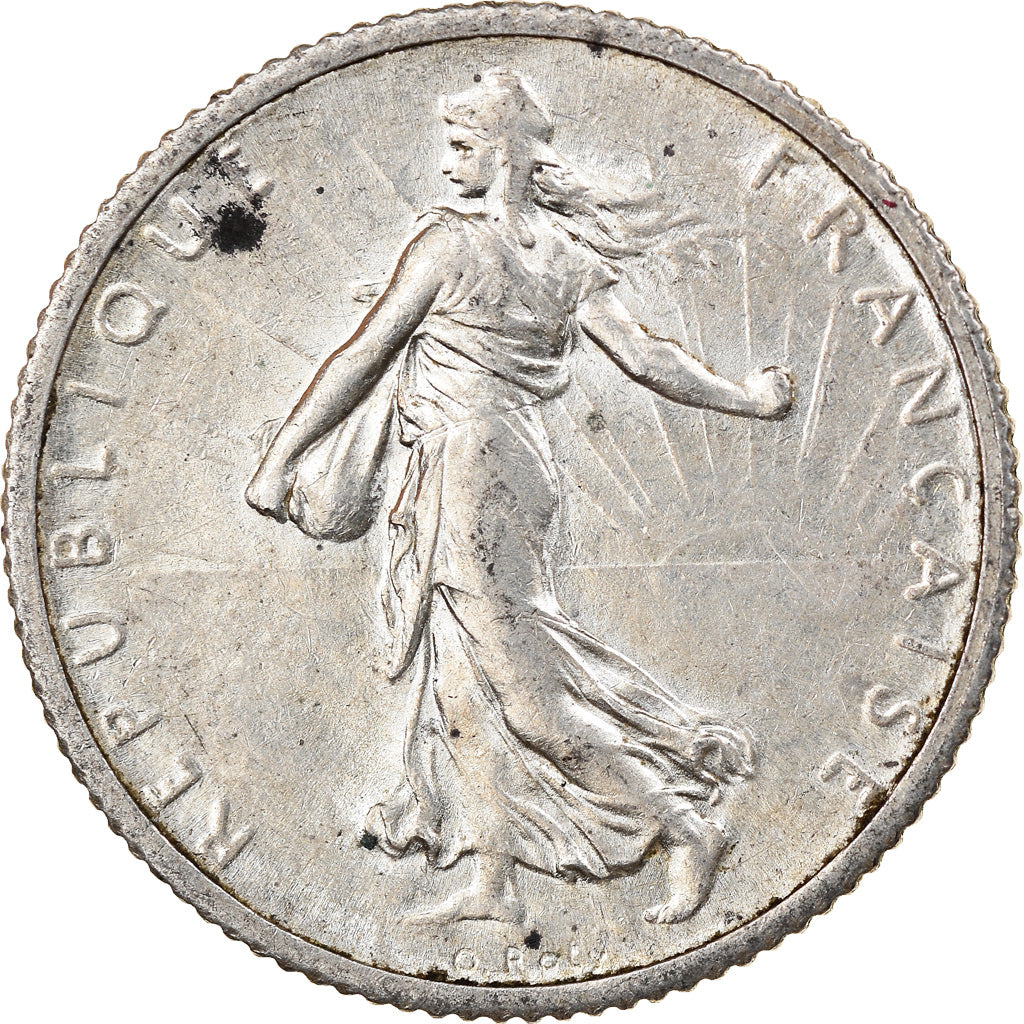 Monnaie, France, Semeuse, Franc, 1919, Paris, SUP, Argent, Gadoury:467, KM:844.1