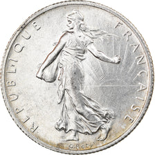 Coin, France, Semeuse, 2 Francs, 1916, Paris, AU(55-58), Silver, KM:845.1