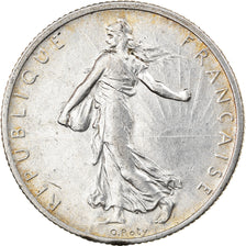 Moneda, Francia, Semeuse, 2 Francs, 1915, Paris, MBC+, Plata, KM:845.1
