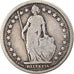 Coin, Switzerland, Franc, 1877, Bern, VF(20-25), Silver, KM:24