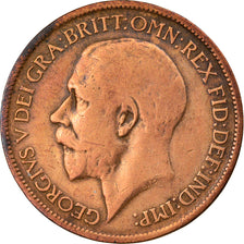 Monnaie, Grande-Bretagne, George V, 1/2 Penny, 1914, TB+, Bronze, KM:809