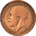 Monnaie, Grande-Bretagne, George V, 1/2 Penny, 1914, TB+, Bronze, KM:809