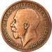 Moeda, Grã-Bretanha, George V, 1/2 Penny, 1916, VF(30-35), Bronze, KM:809