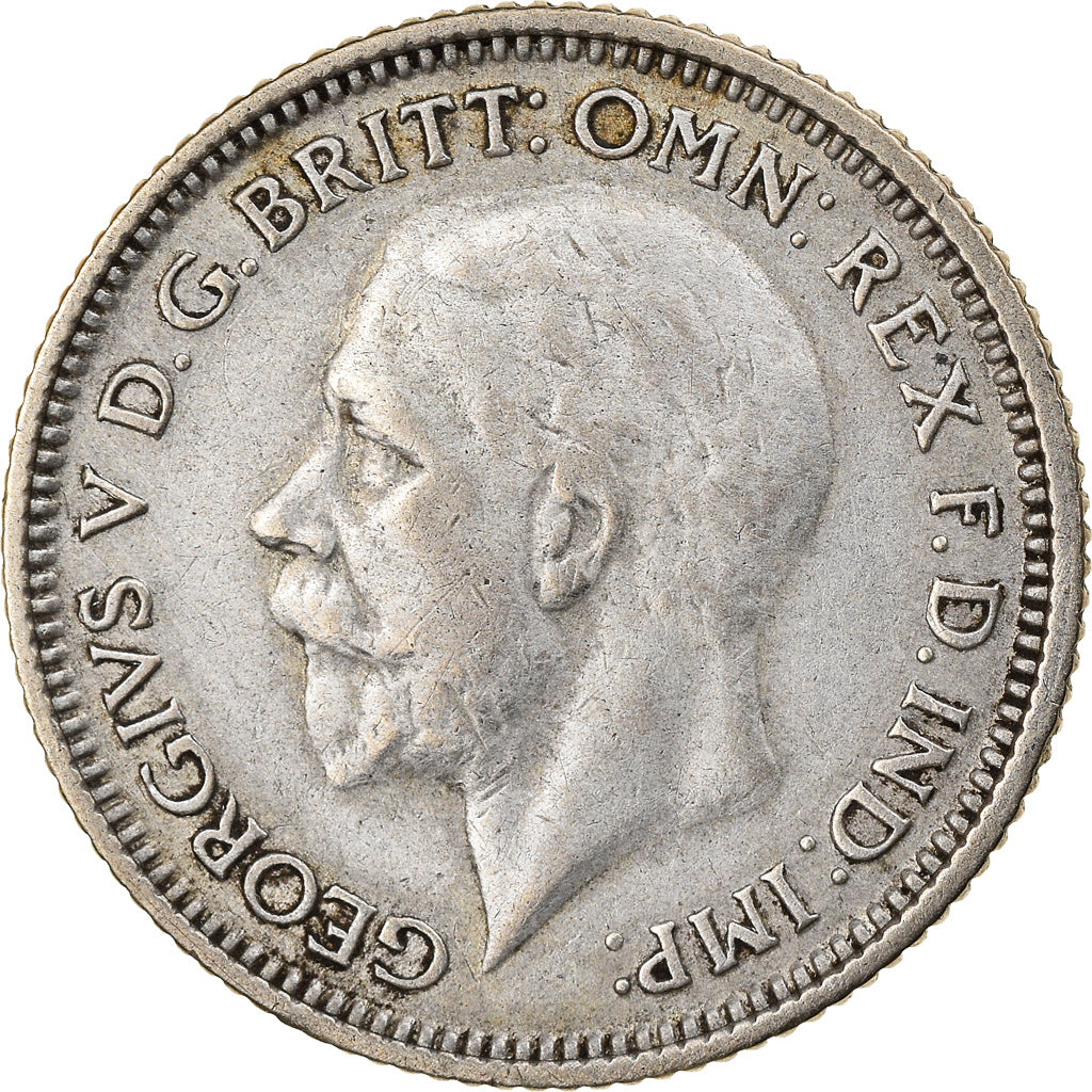 Moneta, Wielka Brytania, George V, 6 Pence, 1928, EF(40-45), Srebro, KM:832