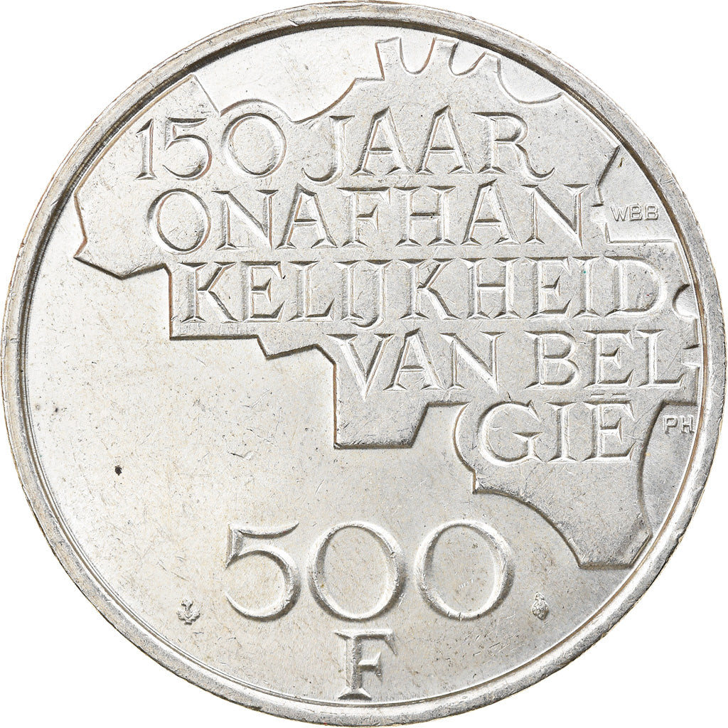 Coin, Belgium, Baudouin I, 500 Francs, 500 Frank, 1980, Brussels, AU(50-53)