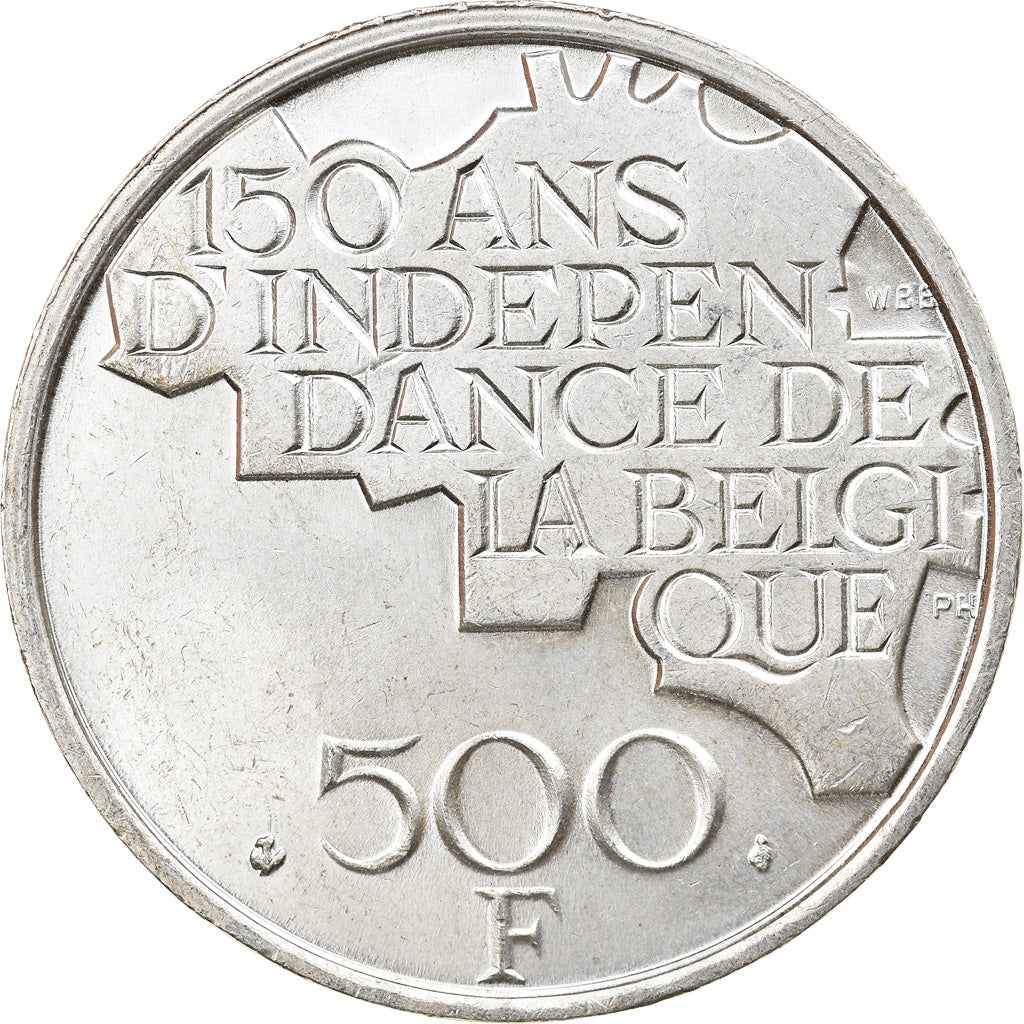Munten, België, Baudouin I, 500 Francs, 500 Frank, 1980, Brussels, ZF+, Silver