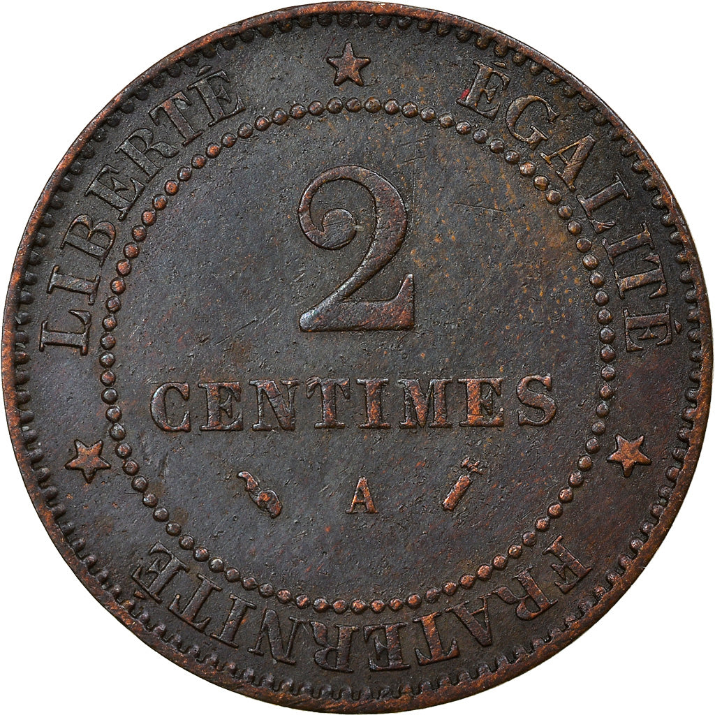 Coin, France, Cérès, 2 Centimes, 1891, Paris, EF(40-45), Bronze, KM:827.1