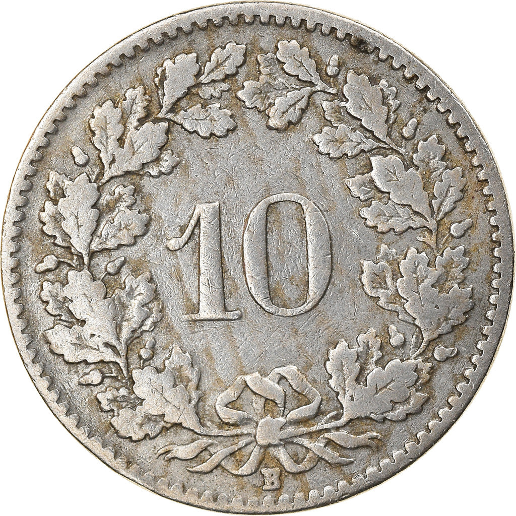 Moneda, Suiza, 10 Rappen, 1909, Bern, MBC, Cobre - níquel, KM:27