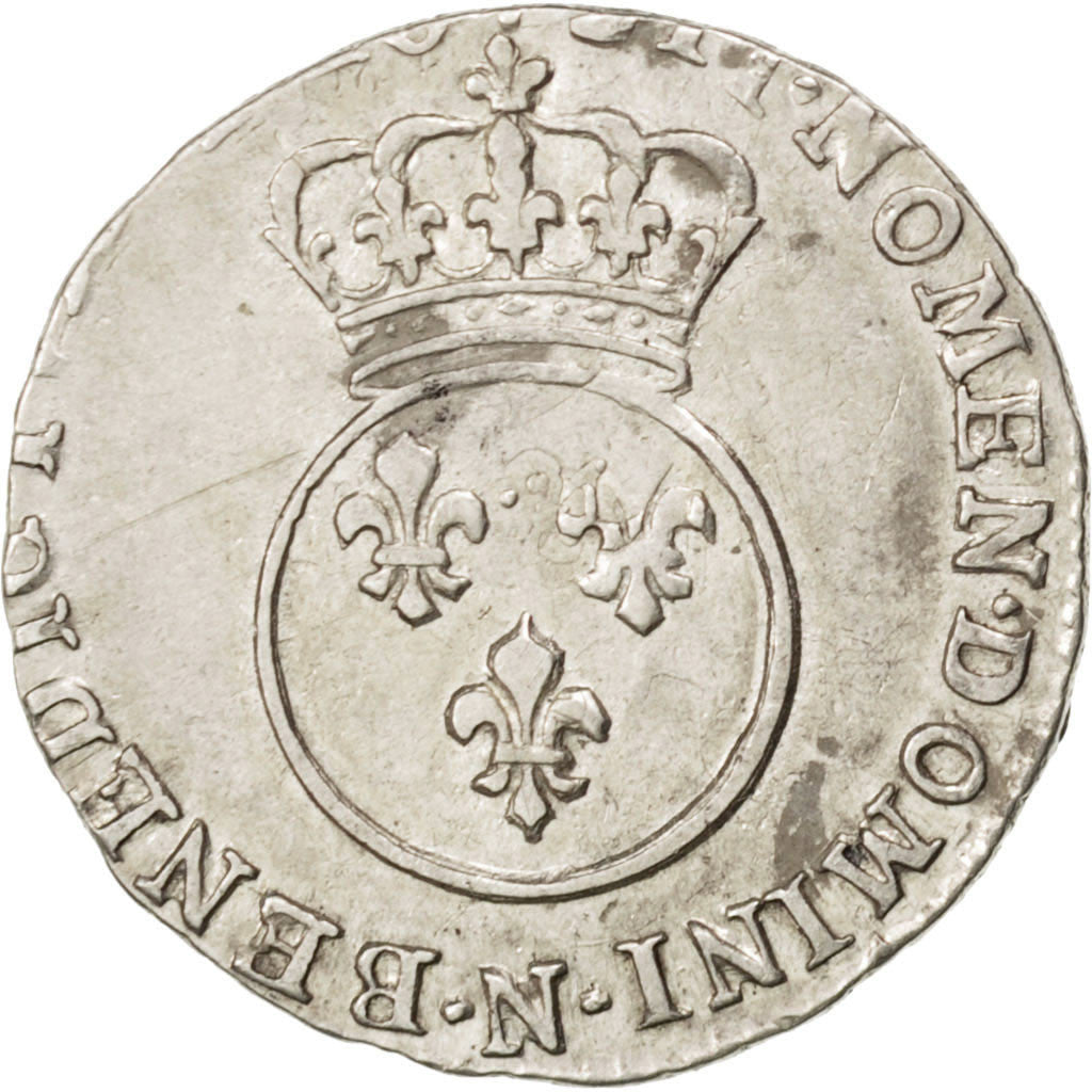 Coin, France, Louis XV, 1/10 Écu Vertugadin, 12 Sols, 1/10 ECU, 1716