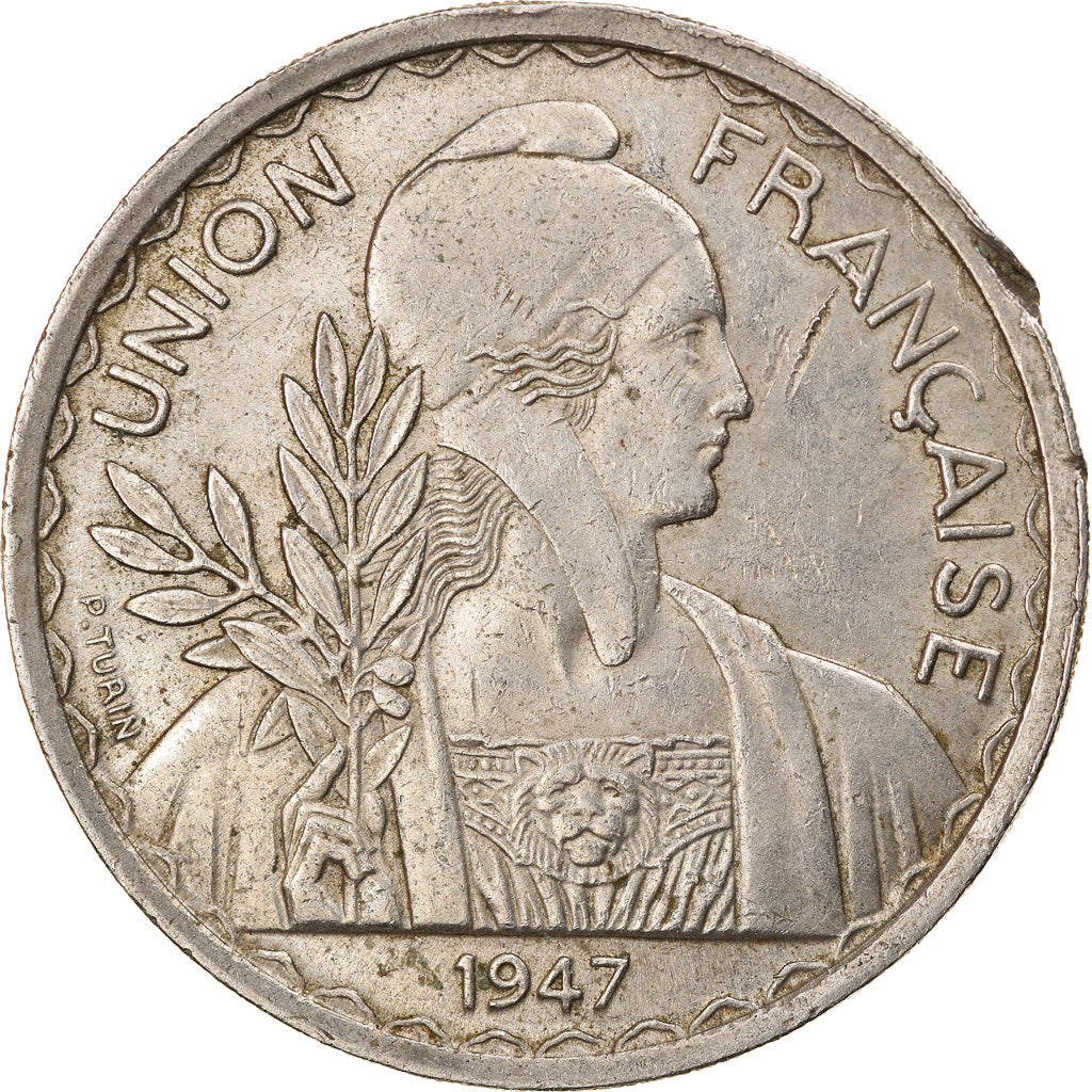 Monnaie, FRENCH INDO-CHINA, Piastre, 1947, Paris, TTB+, Copper-nickel, KM:32.2