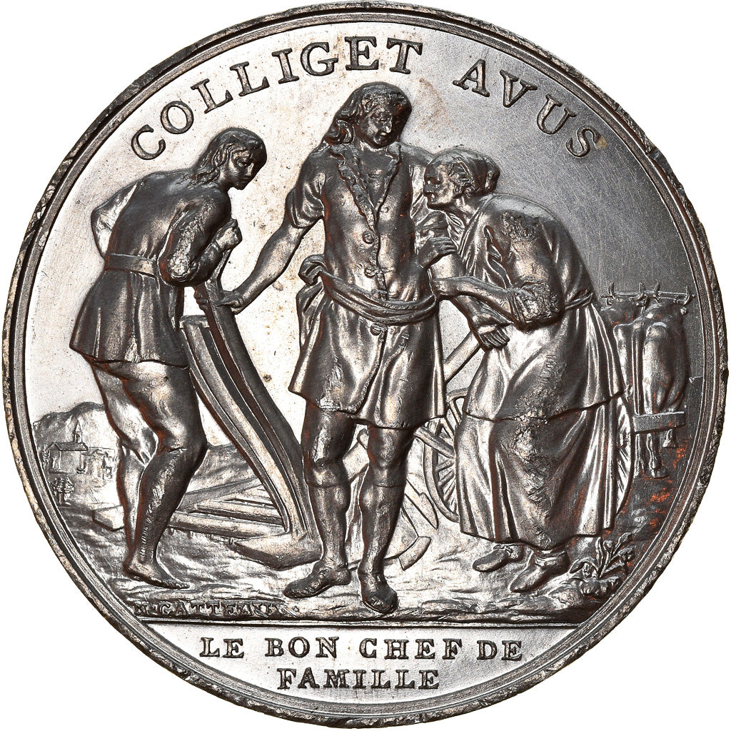France, Medal, Louis XVI, Fête des Bonnes Gens, Le Bon Chef de Famille