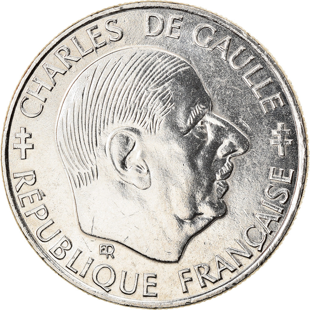 Munten, Frankrijk, Charles de Gaulle, Franc, 1988, Paris, PR+, Nickel, KM:963