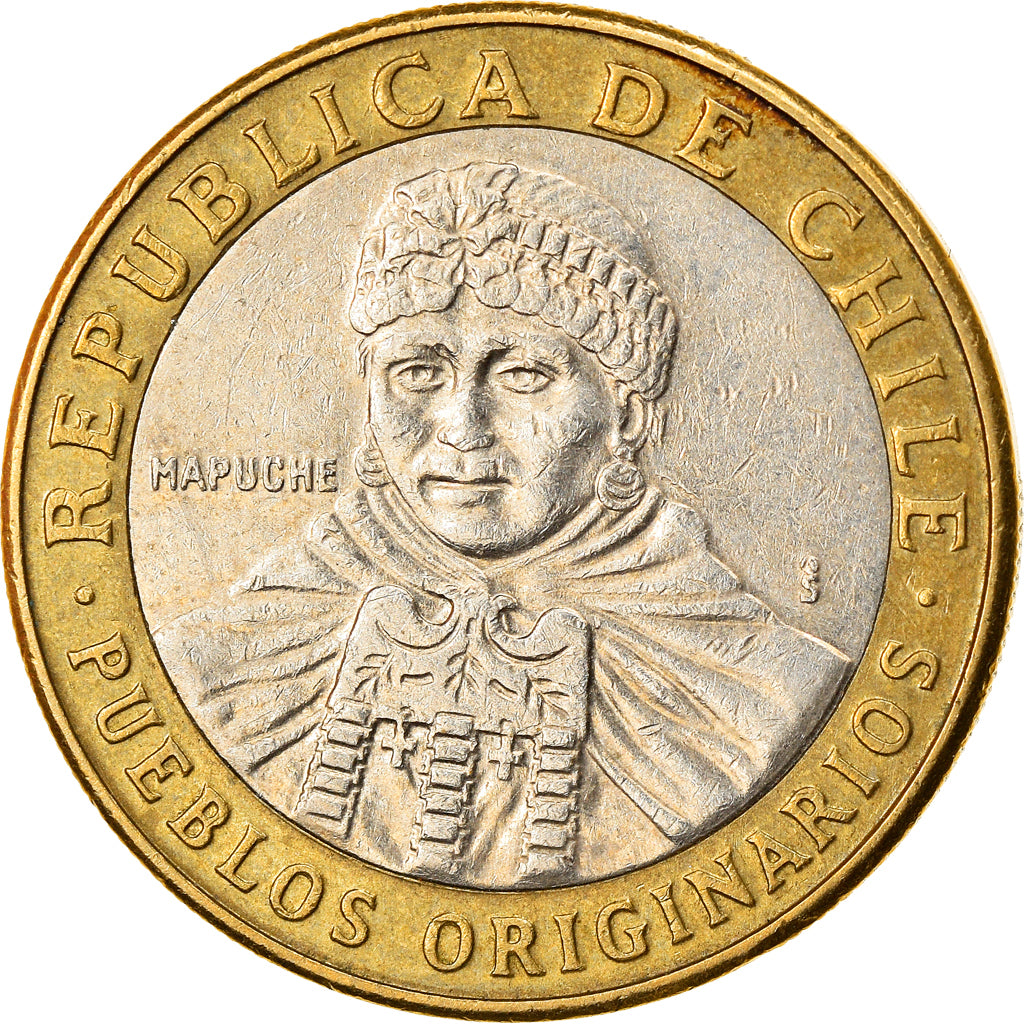 Coin, Chile, 100 Pesos, 2012, Santiago, EF(40-45), Bi-Metallic, KM:236