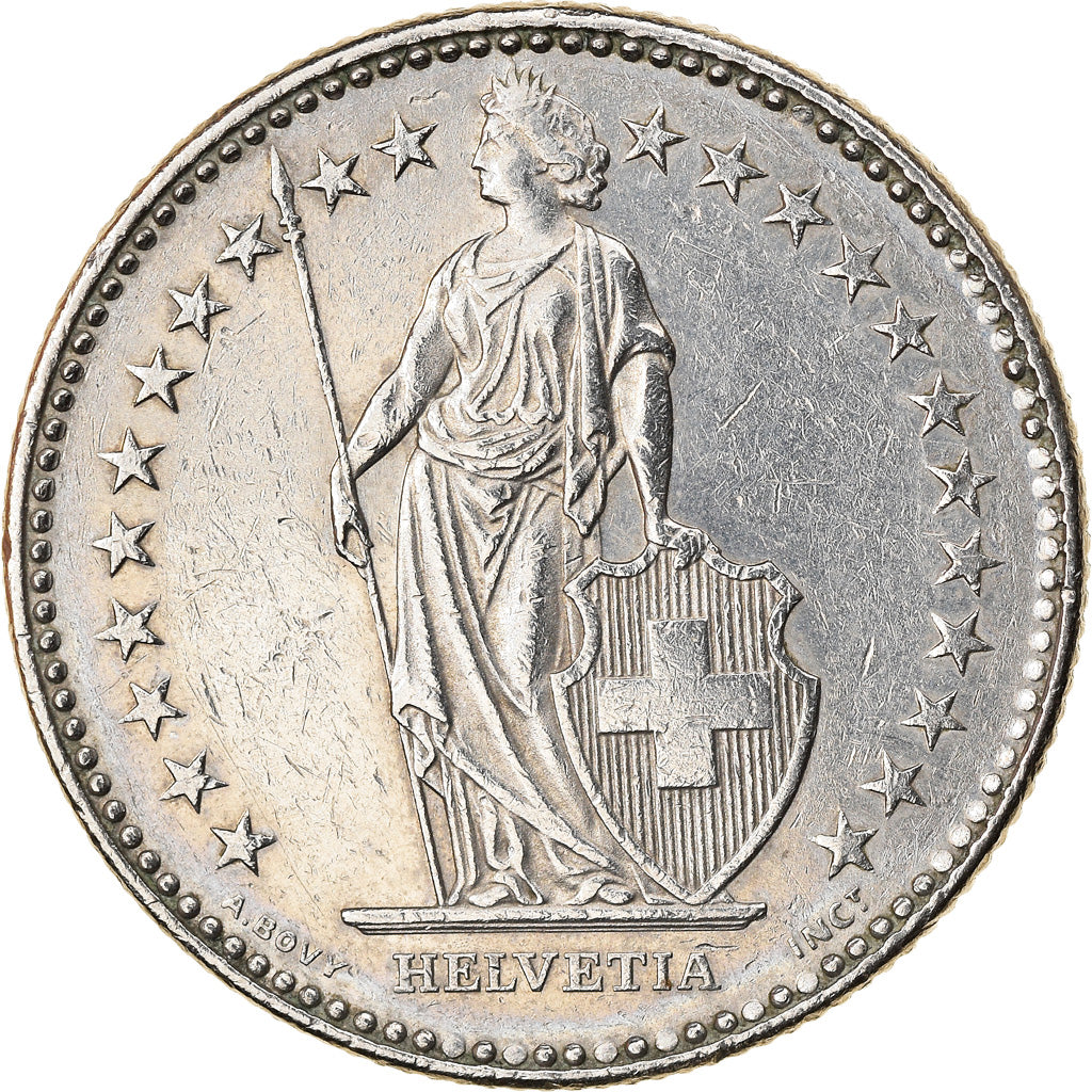 Monnaie, Suisse, 2 Francs, 1989, Bern, SUP, Copper-nickel, KM:21a.3