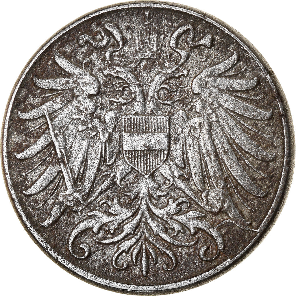 Munten, Oostenrijk, Karl I, 2 Heller, 1918, ZF, Iron, KM:2824