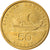 Coin, Greece, 50 Drachmes, 1988, AU(50-53), Aluminum-Bronze, KM:147