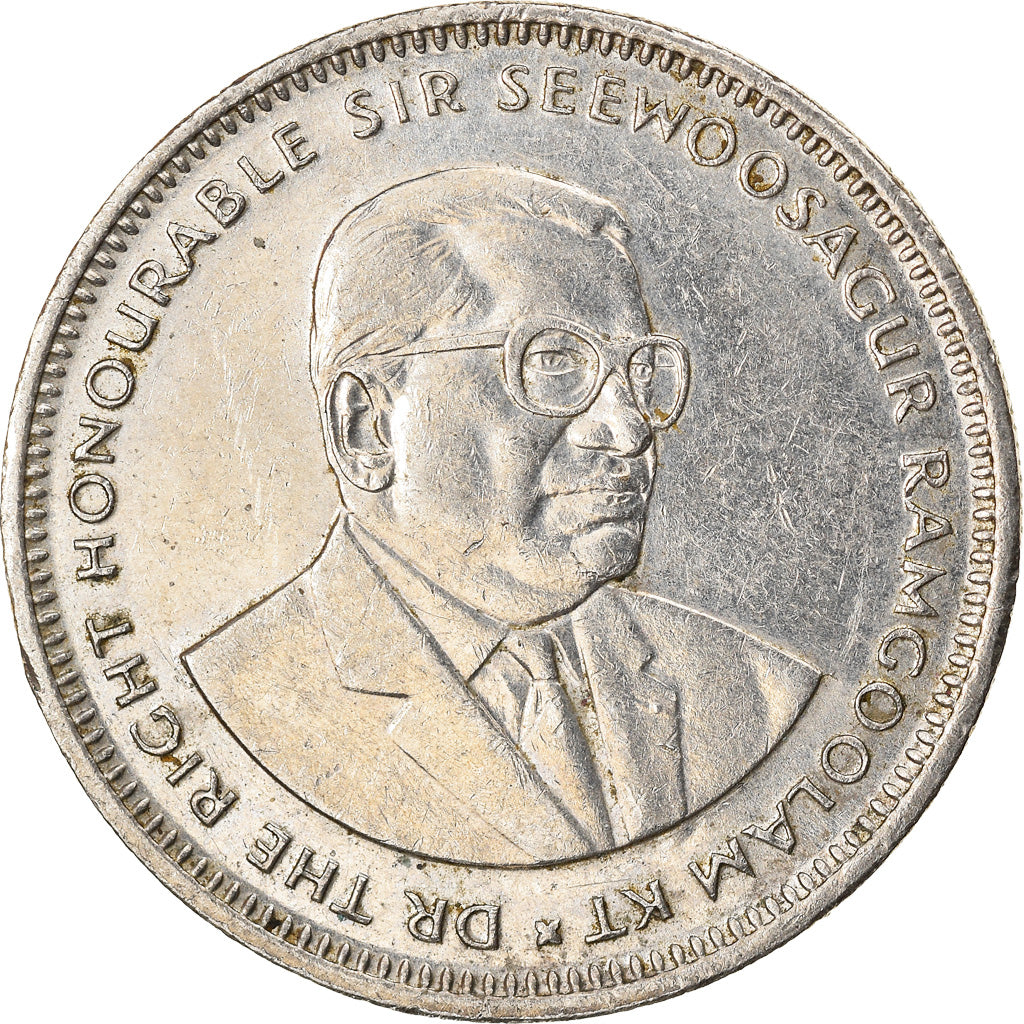 Coin, Mauritius, Rupee, 1991, AU(50-53), Copper-nickel, KM:55