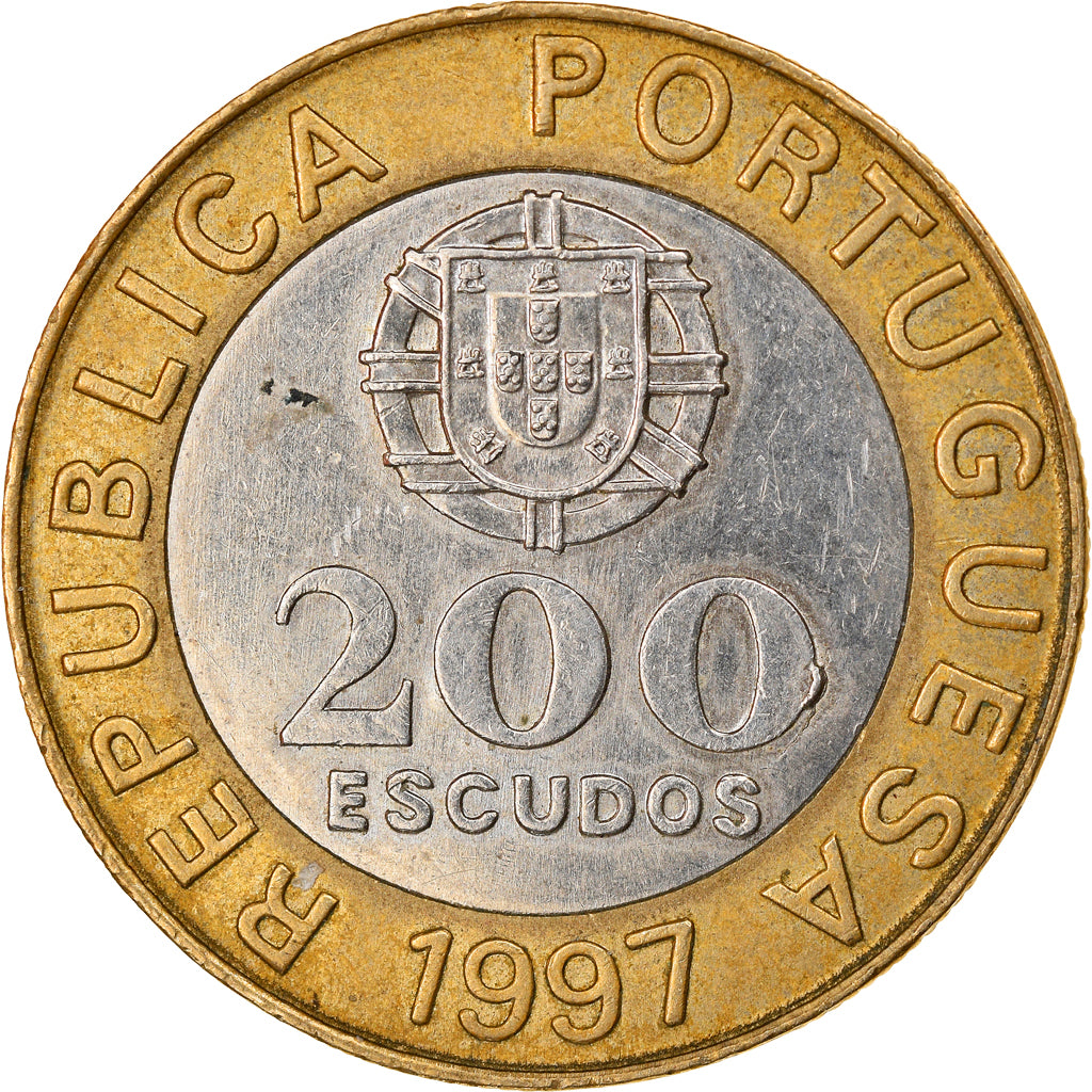 Münze, Portugal, 200 Escudos, 1997, SS+, Bi-Metallic, KM:655