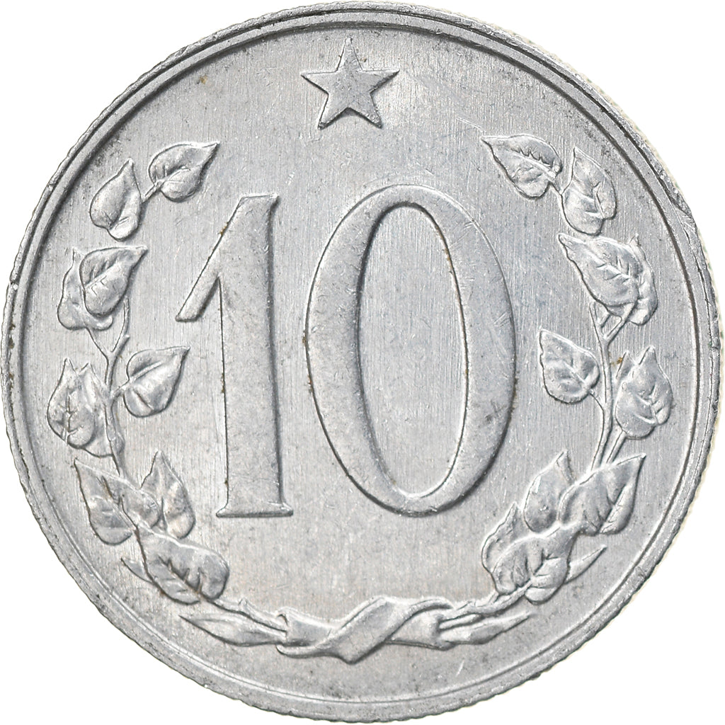 Moneda, Checoslovaquia, 10 Haleru, 1969, EBC, Aluminio, KM:49.1