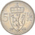 Moneda, Noruega, Olav V, 5 Kroner, 1964, MBC, Cobre - níquel, KM:412