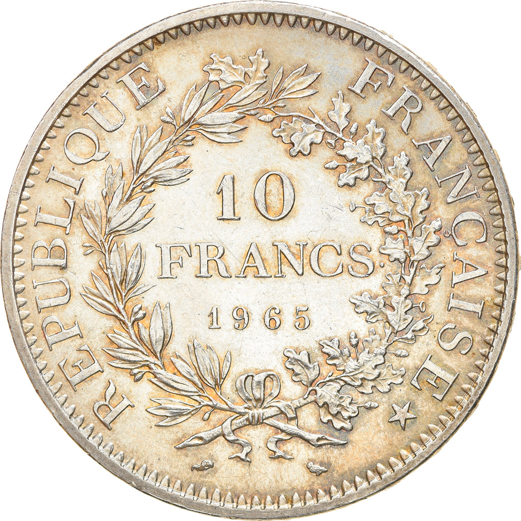 Coin, France, Hercule, 10 Francs, 1965, Paris, AU(55-58), Silver, KM:932