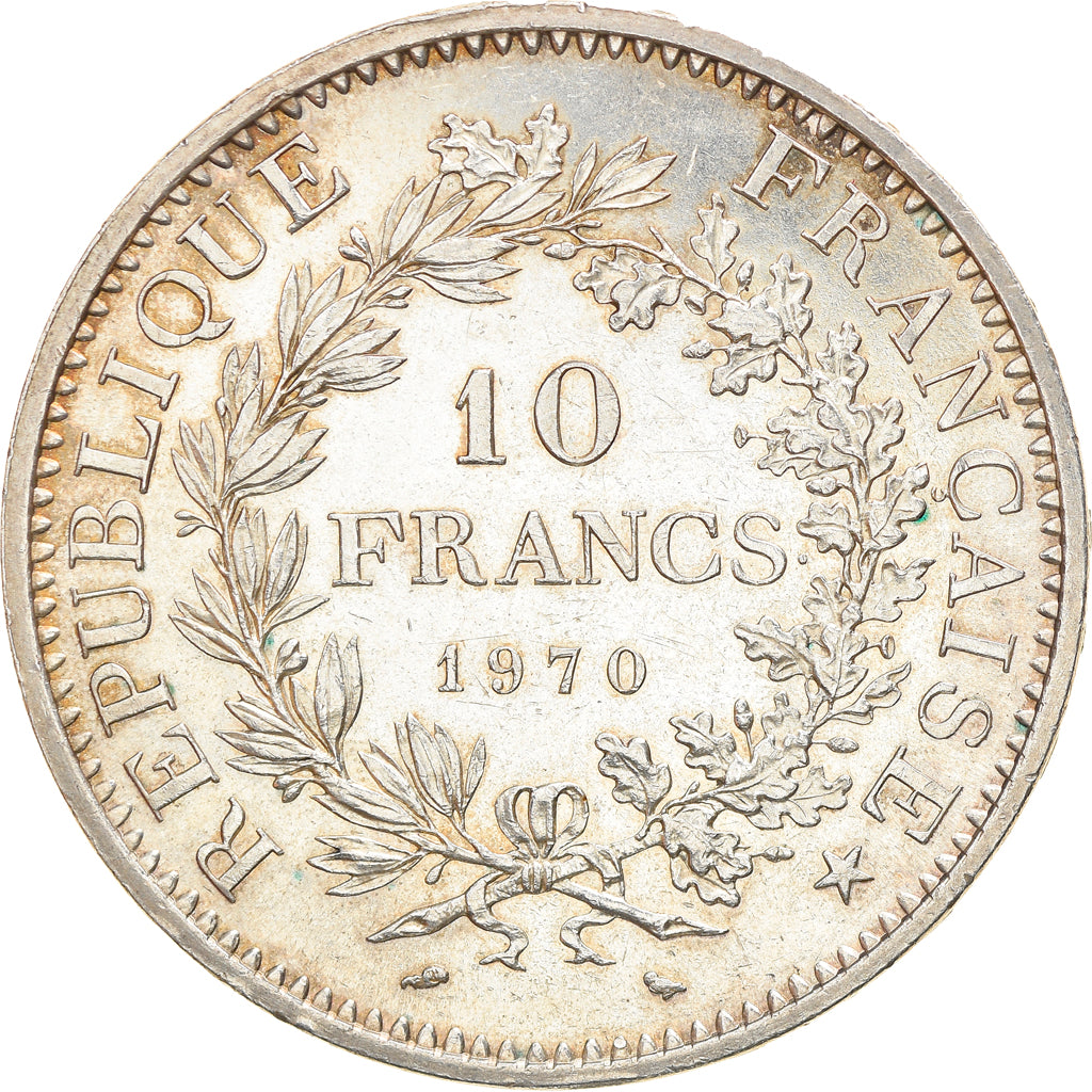 Coin, France, Hercule, 10 Francs, 1970, Paris, AU(55-58), Silver, KM:932