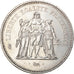 Munten, Frankrijk, Hercule, 50 Francs, 1977, Paris, PR, Zilver, KM:941.1