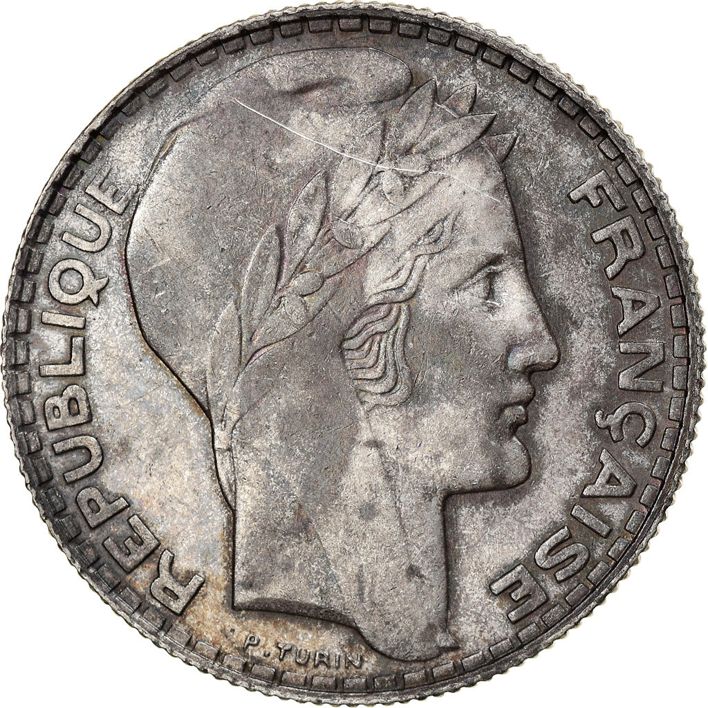 Moneta, Francia, Turin, 10 Francs, 1932, Paris, BB+, Argento, KM:878