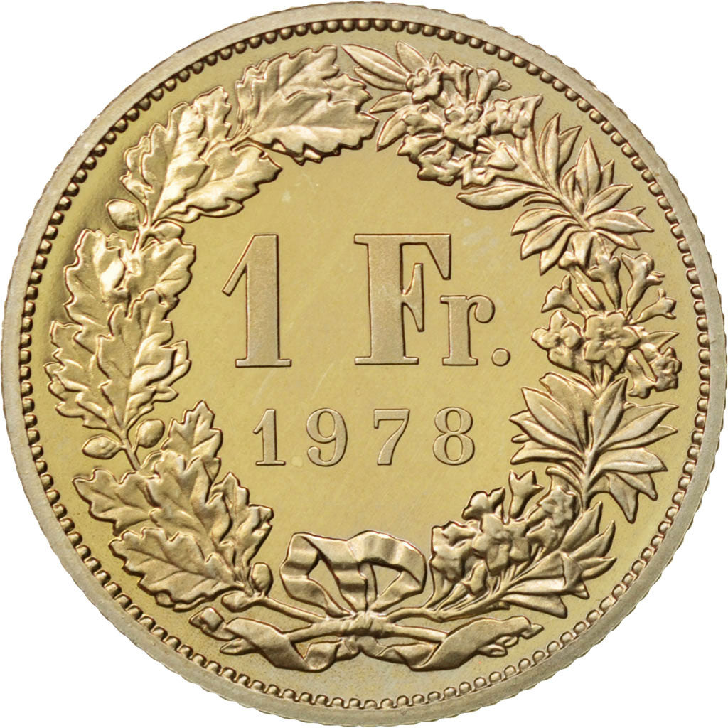 Coin, Switzerland, Franc, 1978, MS(63), Copper-nickel, KM:24a.1