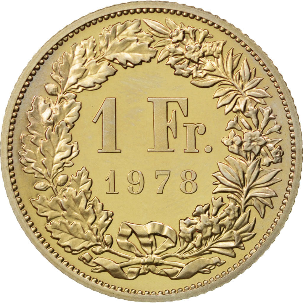 Coin, Switzerland, Franc, 1978, MS(63), Copper-nickel, KM:24a.1